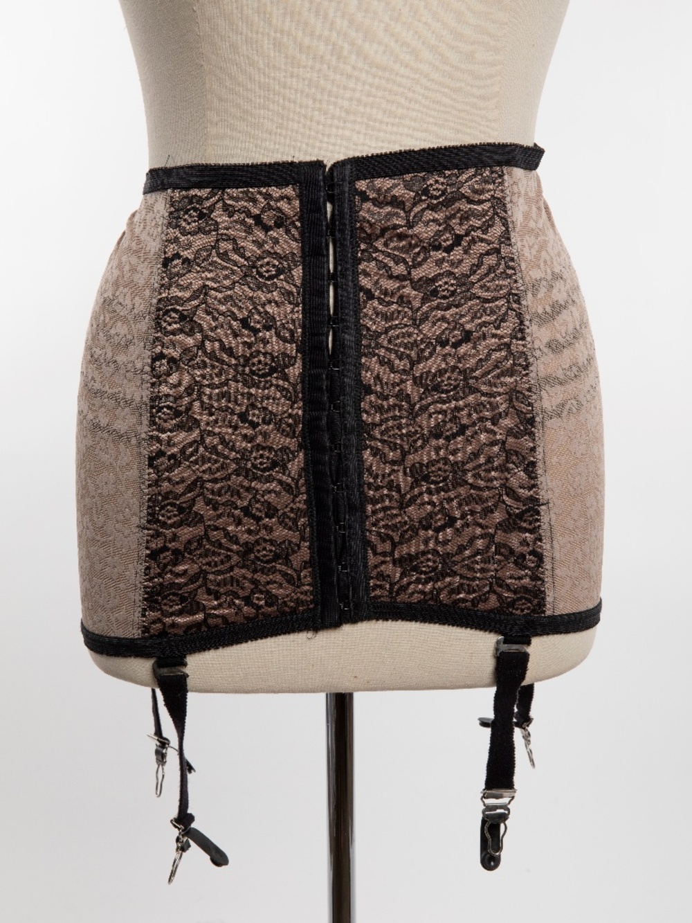 Rago Women's Shape Wear Beige & Black 2107 Firm Waist Trainer / Cincher - L/30